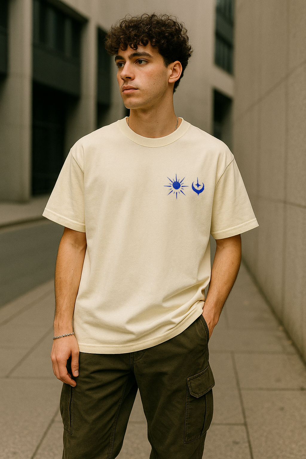 Tides & Symbols Oversized Graphic Tee