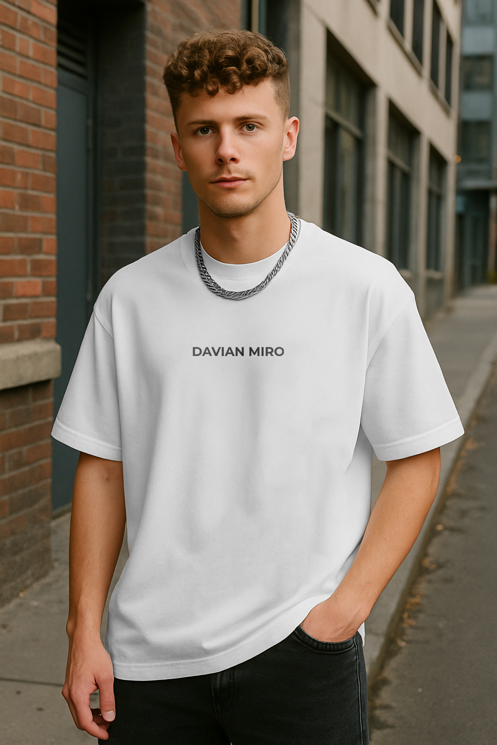 Floral Logo Oversized T-shirt