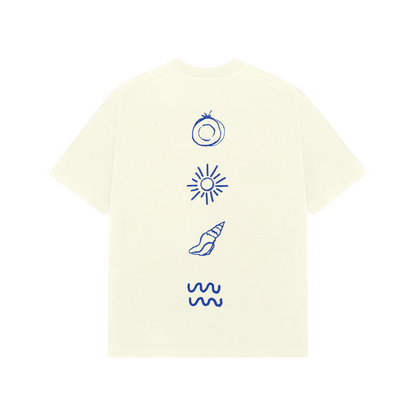 Tides & Symbols Oversized Graphic Tee