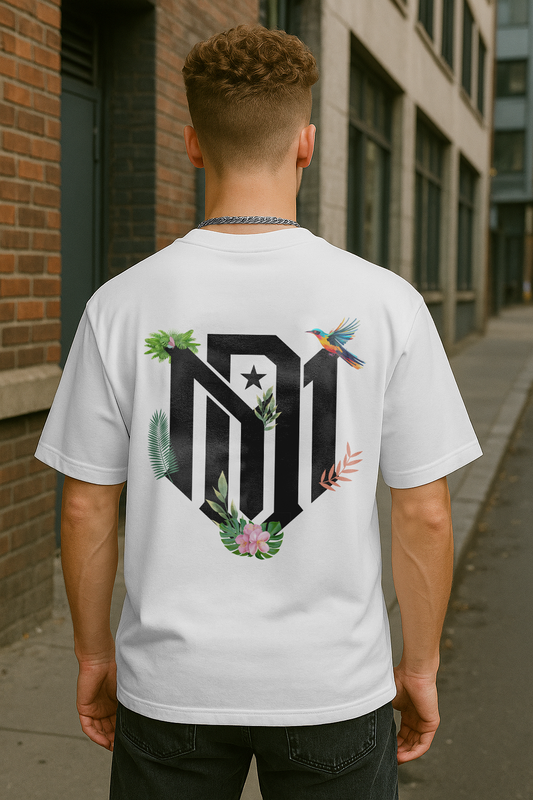 Floral Logo Oversized T-shirt