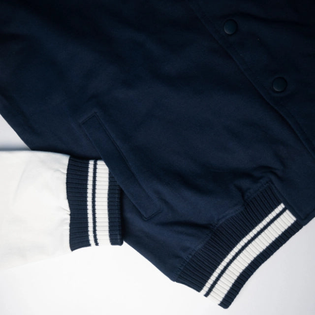 Classic Varsity Jacket with Embroidered Logo