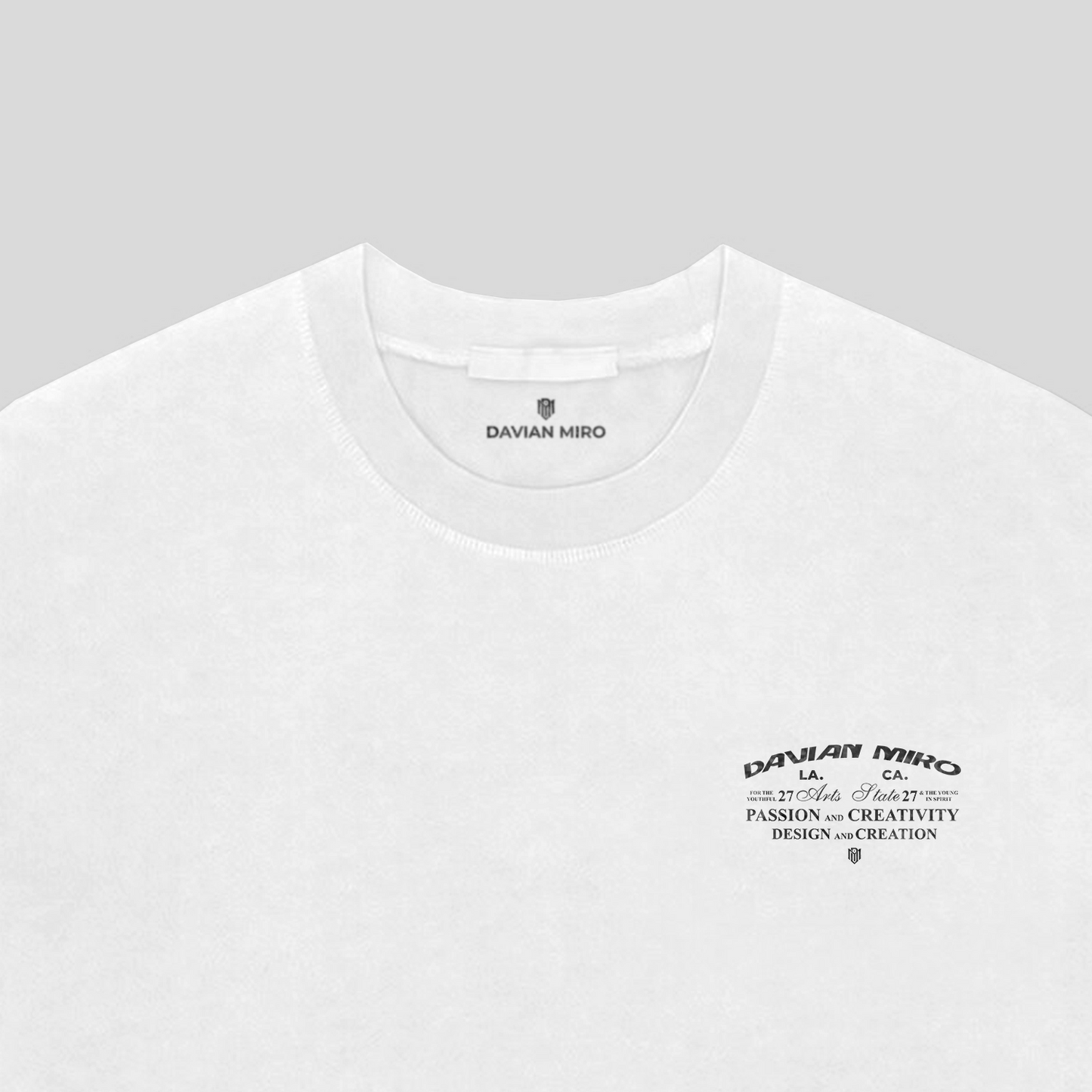 DAVIAN MIRO Arts State Oversized Tee - White