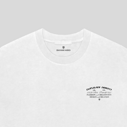DAVIAN MIRO Arts State Oversized Tee - White