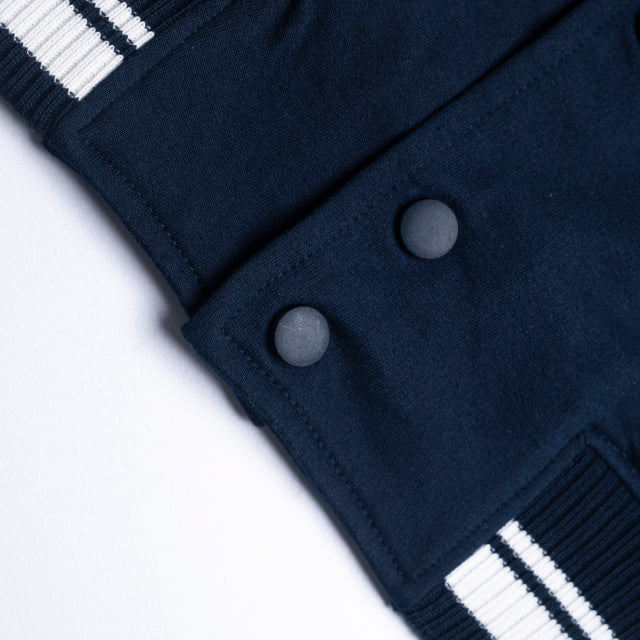 Classic Varsity Jacket with Embroidered Logo
